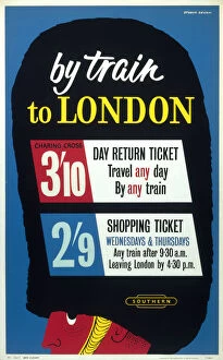 Images Dated 10th May 2005: By Train to London, 1960. British Railways poster, 1960