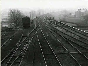 View looking east at Dunmow railway station yard, about 1911 View looking east at Dunmow railway station yard, about 1911