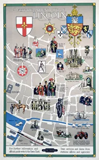 Visit the Ancient City of Lincoln, BR (ER) poster, 1948-1965 Visit the Ancient City of Lincoln, BR (ER) poster, 1948-1965