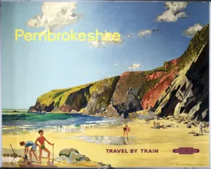 Colour Print of Pembrokeshire Landscape