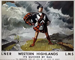 Images Dated 7th May 2003: Western Highlands, LNER / LMS poster, 1934