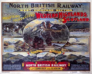 Western Highlands of Scotland, NBR poster, c 1920 Western Highlands of Scotland, NBR poster, c 1920