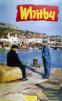 <b class=qtipBold><figcaption>'Whitby', BR poster, 1962</figcaption></b><br>Poster produced for British Railways (BR) to promote train services to Whitby. Artwork by an unknown artist. <br><em>© Please read our licence terms. All digital images must be destroyed unless otherwise agreed in writing.</em> 'Whitby', BR poster, 1962