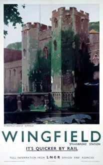 Wingfield Castle, LNER poster, 1923-1947 Wingfield Castle, LNER poster, 1923-1947