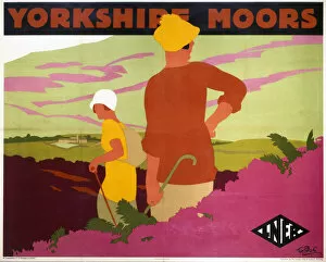 Images Dated 29th July 2003: Yorkshire Moors, LNER poster, 1923-1947