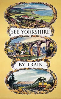 See Yorkshire by Train, BR poster, 1963