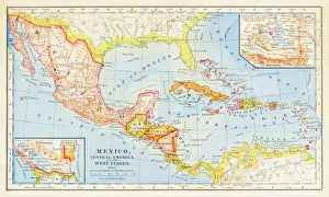 Maps Gallery: 1883 Map Of Central America