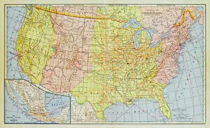 Images Dated 24th April 2014: 1883 United States Map