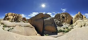 Images Dated 25th December 2013: 360 panorama of Jumbo Rocks, Joshua Tree National Park, Desert Center, California, USA