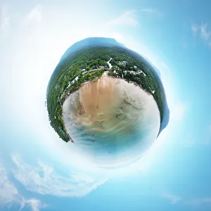 360A° Little Planet View above Breathtaking Nature in Bai Thom Beach, Phu Quoc Island 360A° Little Planet View above Breathtaking Nature in Bai Thom Beach, Phu Quoc Island
