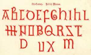 Images Dated 19th February 2011: 8th Century Style Alphabet