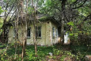 Abandoned country house near Chernobyl nuclear plant Abandoned country house near Chernobyl nuclear plant