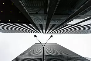 Images Dated 9th October 2012: Abstract urban shot of New York street, directly below