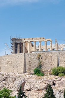 <b class=qtipBold><figcaption>Acropolis Athens Greece</figcaption></b><br>View of Acropolis with beautiful blue sky Acropolis Athens Greece