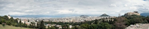 <b class=qtipBold><figcaption>Acropolis and Athens panorama</figcaption></b><br>View of the city of Athens. The picture is taken from the Pnyka hill, where ancient Greeks used to gather and debate public matters. Acropolis and Athens panorama