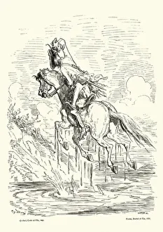 Adventures of Baron Munchausen lifted by the pig-tails Adventures of Baron Munchausen lifted by the pig-tails