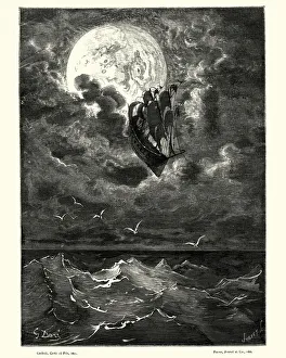 Baron Münchhausen’in ay seyahati – 19. yüzyıl gravürü