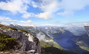 Aerial view from Dachstein mountains, Austria Aerial view from Dachstein mountains, Austria