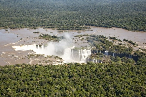 Aerial view of Garganta del Diablo, Iguazu falls Aerial view of Garganta del Diablo, Iguazu falls
