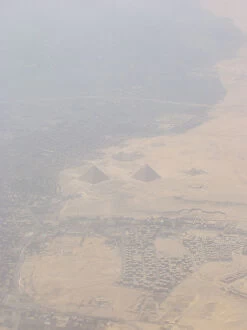 Images Dated 21st July 2005: Aerial view of the Giza Pyramids