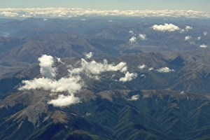 Aerial view, Oxford Forest in the Southern Alps, Canterbury Region, New Zealand Aerial view, Oxford Forest in the Southern Alps, Canterbury Region, New Zealand