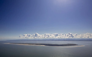 Aerial view, Spiekeroog, island in the North Sea, East Frisian Islands, Lower Saxony Aerial view, Spiekeroog, island in the North Sea, East Frisian Islands, Lower Saxony