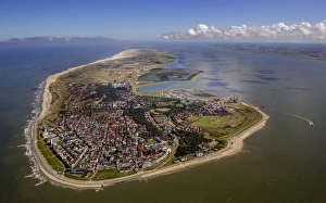 Aerial view, town of Norderney, western part of the island, Wadden Sea, Norderney Aerial view, town of Norderney, western part of the island, Wadden Sea, Norderney