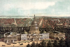 Images Dated 21st October 2014: Aerial View of Washington, D.C