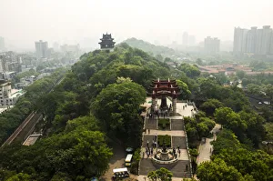 Aerial view of wuhan city, scene from yellow crane Aerial view of wuhan city, scene from yellow crane