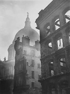 World War II (1939-1945) Gallery: Air Raid Ruined Buildings