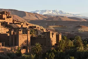 Images Dated 19th February 2017: Ait Benhaddou Kasbah at dawn, Morocco