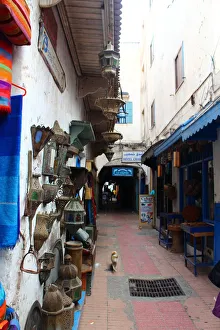 An alley in the souks of Essaouira An alley in the souks of Essaouira