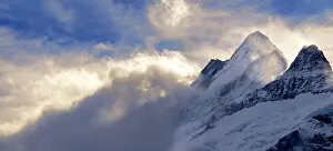 High Mountain Range Gallery: alpen, alpine, alps, atmospheric, bernese alps, break of dawn, canton of bern, cloudy
