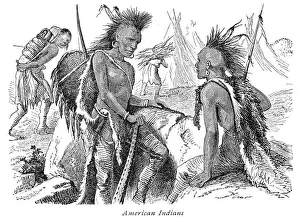 <b class=qtipBold><figcaption>American indians engraving 1875</figcaption></b><br>The Independent Course Comprehensive Geography by James Monteith, A.S. Barnes & Co, New York & Chicago 1875<br><em>© This content is subject to copyright.</em> American indians engraving 1875