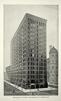American Victorian architecture, The Monadnock Building is a 16-story skyscraper, Chicago, 19th Century American Victorian architecture, The Monadnock Building is a 16-story skyscraper, Chicago, 19th Century