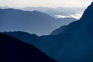 Ammergau Alps in the morning light, Berwang, Lechtal Valley, Reutte District, Tyrol Ammergau Alps in the morning light, Berwang, Lechtal Valley, Reutte District, Tyrol