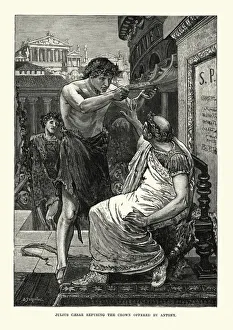 Ancient Rome - Julius Caesar refusing the Crown Ancient Rome - Julius Caesar refusing the Crown