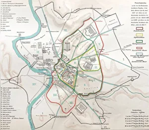 Ancient rome, regions map of Rome Ancient rome, regions map of Rome