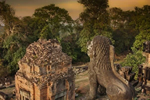 Angkor Wat Lion Statues