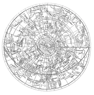 Boreal Forest Gallery: Antique illustration of astronomy constellations