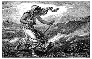 Antique illustration of the Cumean Sibyl Antique illustration of the Cumean Sibyl