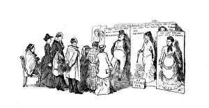 Antique illustration by Randolph Caldecott: Banners Antique illustration by Randolph Caldecott: Banners