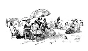 Antique illustration by Randolph Caldecott: FIND ON THE SEA Antique illustration by Randolph Caldecott: FIND ON THE SEA