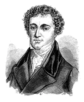Antique illustration of scientist: Michael Faraday Antique illustration of scientist: Michael Faraday
