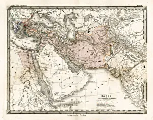 Antique Map of Alexander the Great's Empire Antique Map of Alexander the Great's Empire