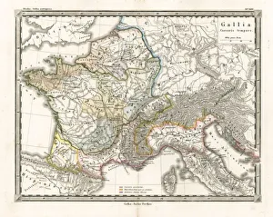 Antique Map of Gaul Antique Map of Gaul