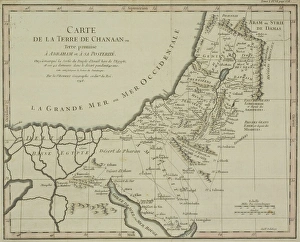 Antique map of holy land with Nile River Delta Antique map of holy land with Nile River Delta