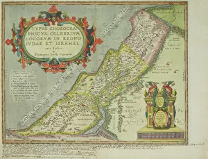 Words Gallery: Antique map of Israel