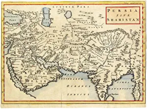 Antique map of Persia and Arabia 1730 Antique map of Persia and Arabia 1730
