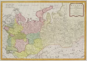 Country Collection: Antique map of Russia